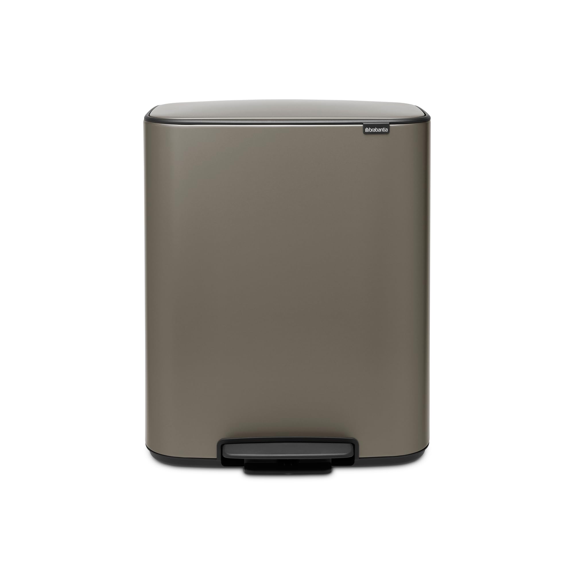 Brabantia Bo Pedal Bin - 1 x 60L Inner Bucket (Platinum) Waste
